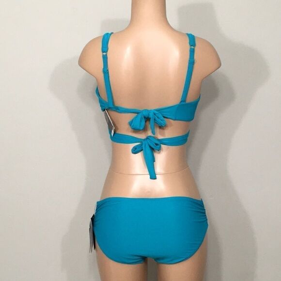 Coco Reef bra sized Teal bikini set. 36/38DD-XL - Picture 6 of 10